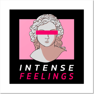 Ancient Greek statue illustration "Intense feelings" Posters and Art